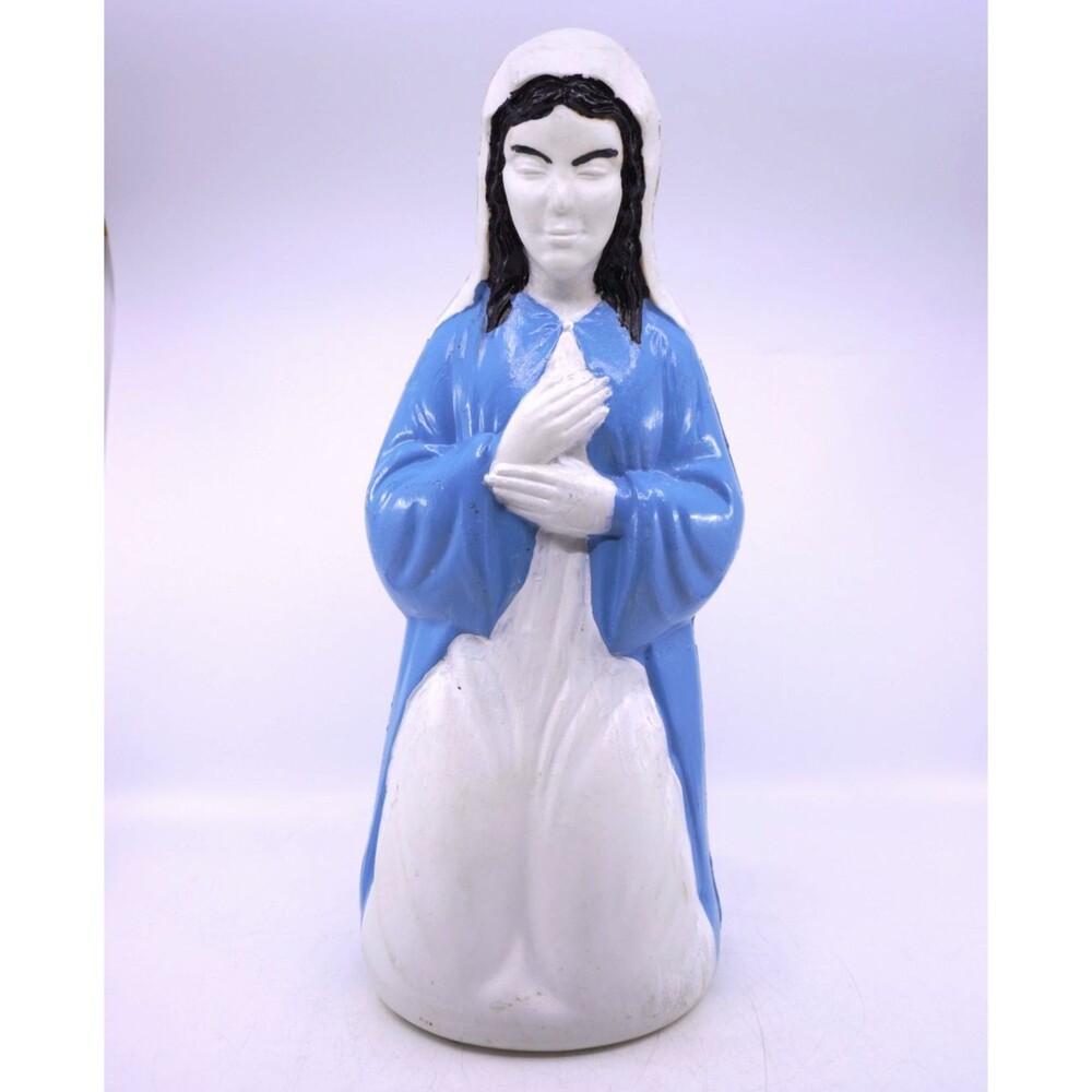 Christmas Mary Nativity Blow Mold Display Bottom Access 17"